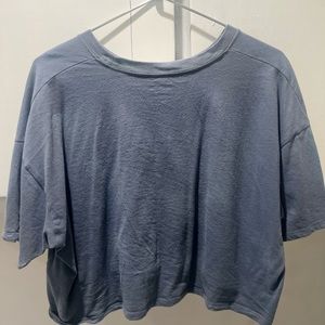 Baby blue oversized cropped Shirt!